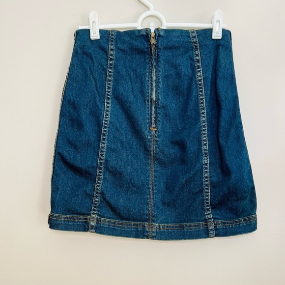 Free People Modern Femme Denim Mini Skirt - Picture 6 of 7